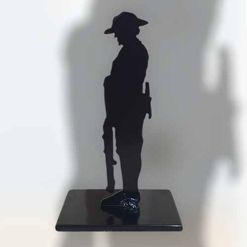 Paperweight - Soldier - Black Powder Coat