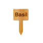 Wooden Plant Marker Basil