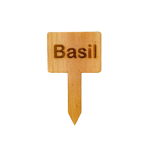 Wooden Plant Marker Basil