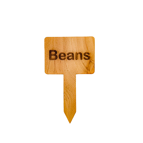 Wooden Plant Marker Beans