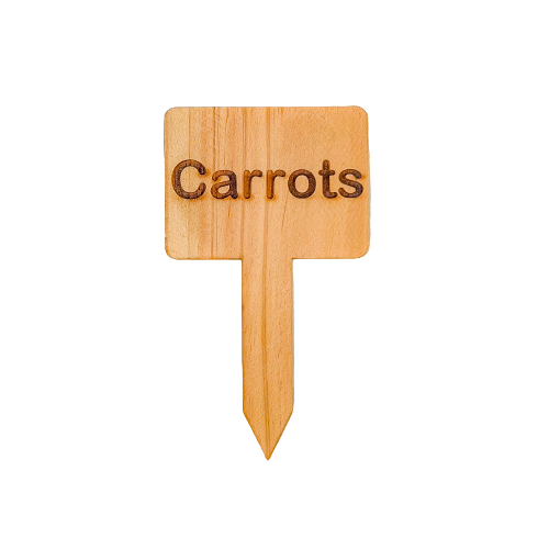 Wooden Plant Marker Carrots