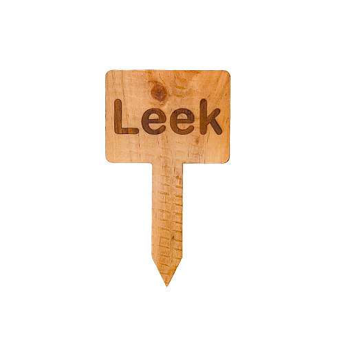 Wooden Plant Marker Leek