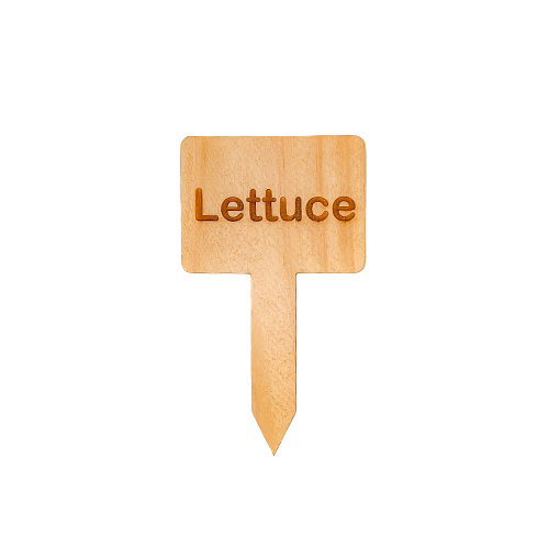 Wooden Plant Marker Lettuce