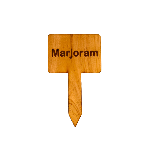 Wooden Plant Marker Marjoram