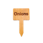 Wooden Plant Marker Onions