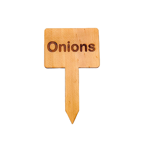 Wooden Plant Marker Onions