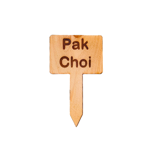 Wooden Plant Marker Pak Choi