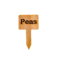 Wooden Plant Marker Peas