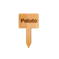 Wooden Plant Marker Potato