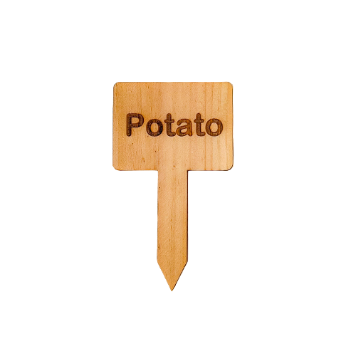 Wooden Plant Marker Potato