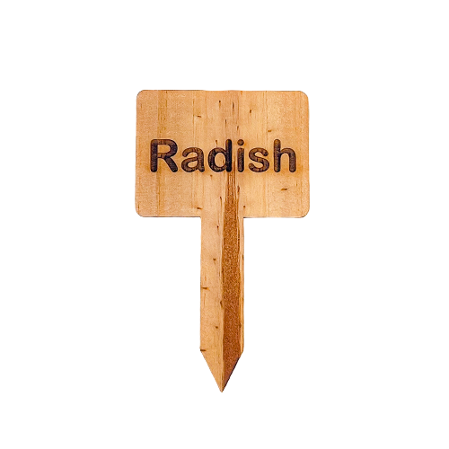 Wooden Plant Marker Radish