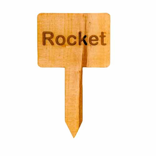 Wooden Plant Marker Rocket