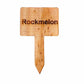 Wooden Plant Marker Rockmelon