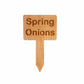 Wooden Plant Marker Spring Onions