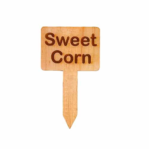 Wooden Plant Marker Sweet Corn