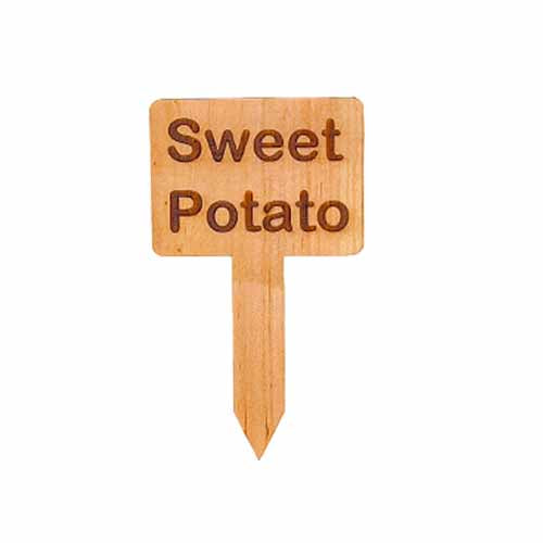 Wooden Plant Marker Sweet Potato