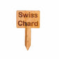 Wooden Plant Marker Swiss Chard