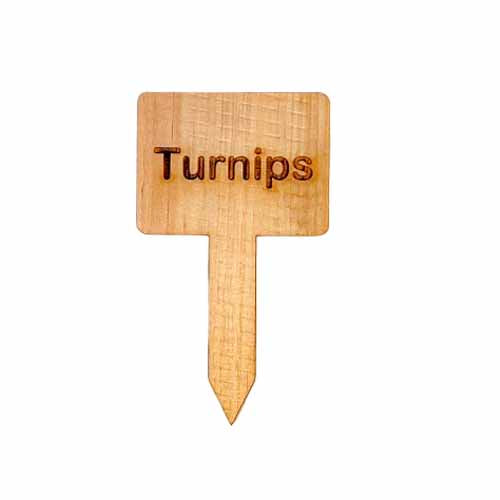 Wooden Plant Marker Turnips