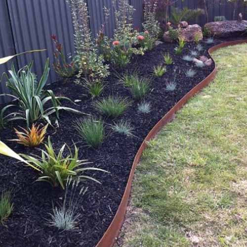 Corten Garden Edging - Garden Design