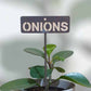 700608 - Garden Bed Sign - Rusty - Onions