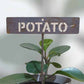 700611 - Garden Bed Sign - Rusty - Vegetable & Herb Signs - Potato