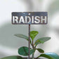 700619 - Garden Bed Sign - Rusty - Vegetable & Herb Signs - Radish