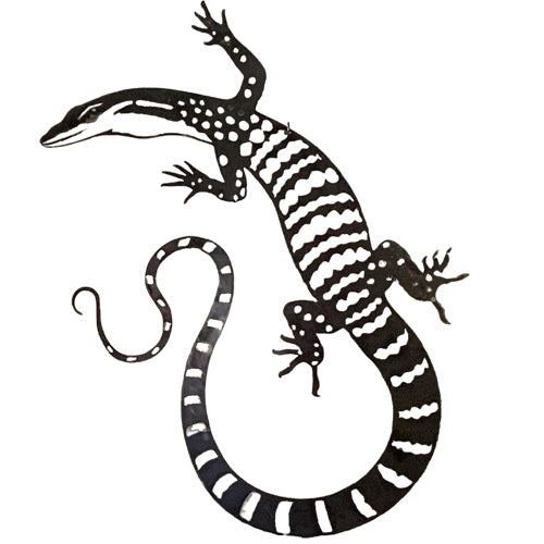 Goanna - Monitor Lizard Metal Wall Art Powder Coated Finish