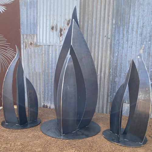 Metal Sail Sculpture - Corten Steel 