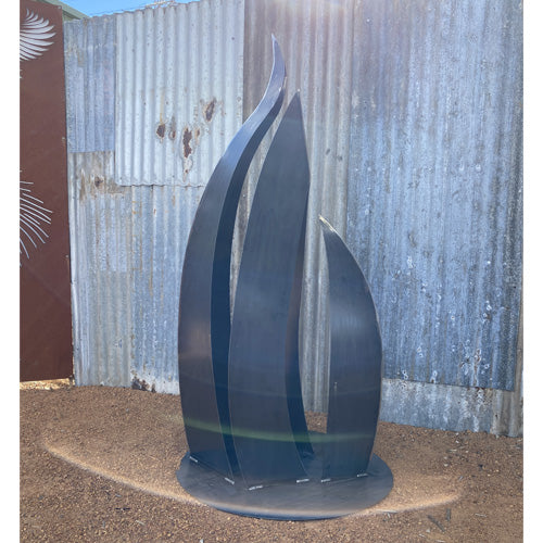 Metal Sail Sculpture - Corten Steel 