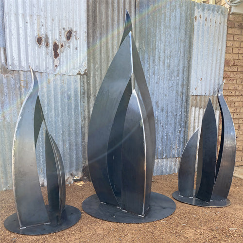 Metal Sail Sculpture - Corten Steel 