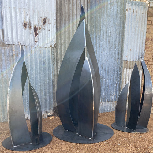 Metal Sail Sculpture - Corten Steel 