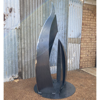 Metal Sail Sculpture - Corten Steel 