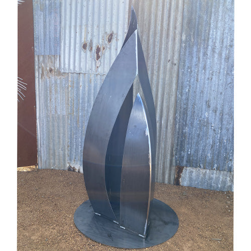 Metal Sail Sculpture - Corten Steel 