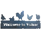 Welcome to Yolker - Funny Chicken Coop Sign - Metal Art - Raw Finish