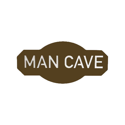 Man Cave - Raw Finish - Metal Wall Art