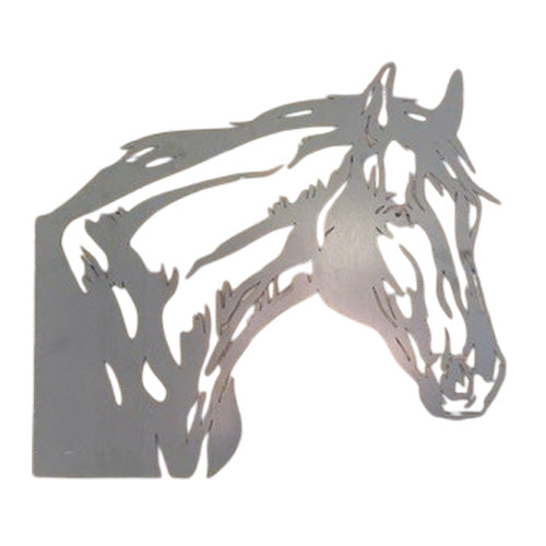 Horse Head Metal Wall Art - Raw Finish