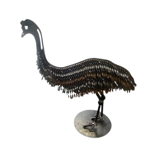 3D Metal Emu Sculpture - Metal Art - Raw Finish