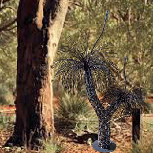 Grass Tree (Balgo Tree) 3D Metal Art Sculpture - Range of Sizes/Styles