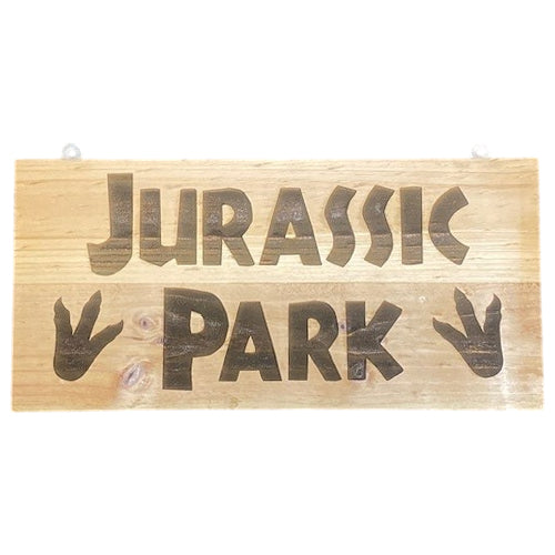 Jurassic Park Reclaimed Wooden Sign