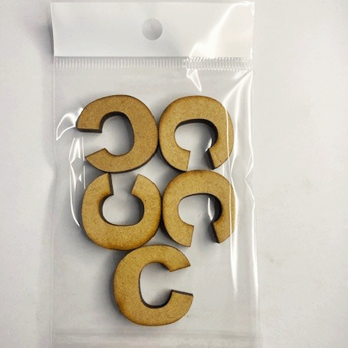 MDF Letter Blanks - Pack of 5 - Arial Font