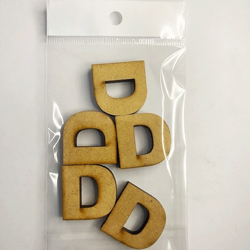 MDF Letter Blanks - Pack of 5 - Arial Font