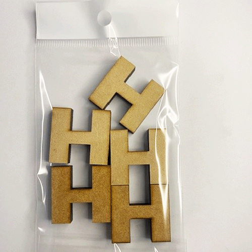 MDF Letter Blanks - Pack of 5 - Arial Font