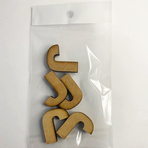 MDF Letter Blanks - Pack of 5 - Arial Font