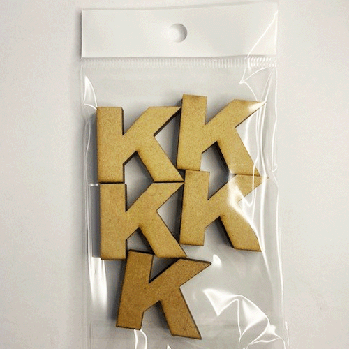 MDF Letter Blanks - Pack of 5 - Arial Font