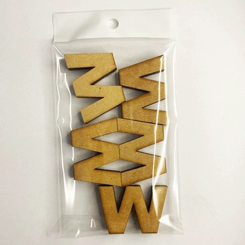 MDF Letter Blanks - Pack of 5 - Arial Font