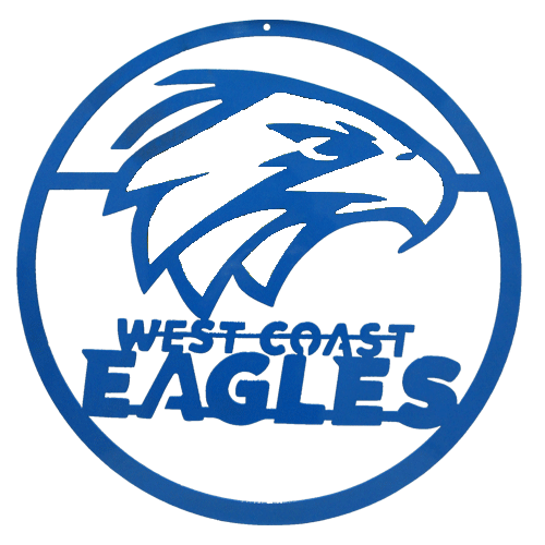 West Coast Eagles Logo In Circle - Blue – Austech Illusions