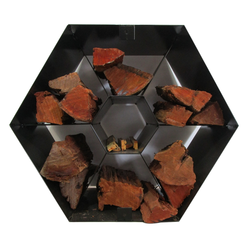 Firepit - Hexagon Wood Storage Box