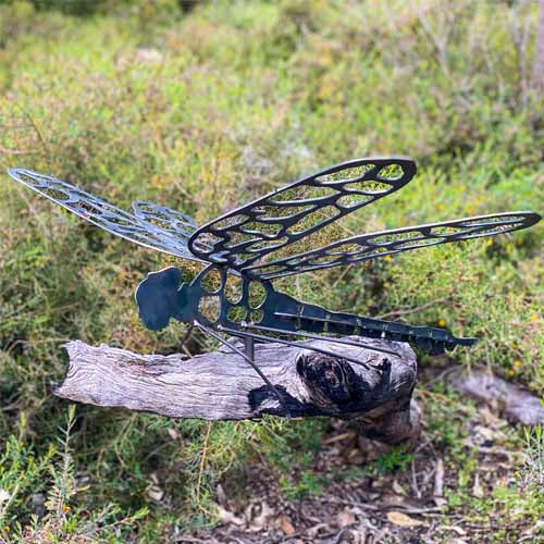 Dragonfly Metal 3D on 1.2m Stick – Raw Finish