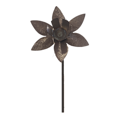 Flower Daffodil on Stake - Metal Art - Raw Finish