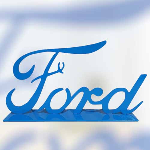 Ford Logo on Stand